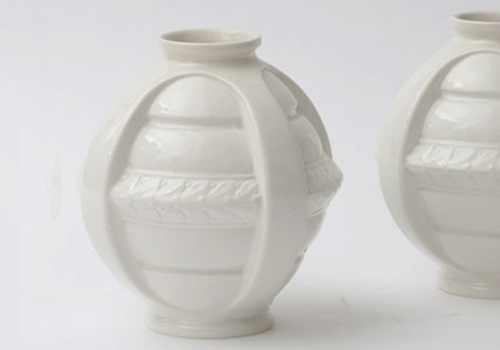 coppia vasi art deco anni30 in ceramica p 027 C 1