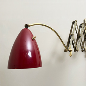 lampada da parete allungabile vintage anni50 in metallo a 018 A