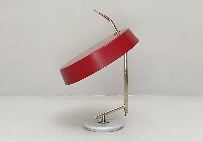 lampada da tavolo vintage anni50 metallo e ottone P5 032 L 2