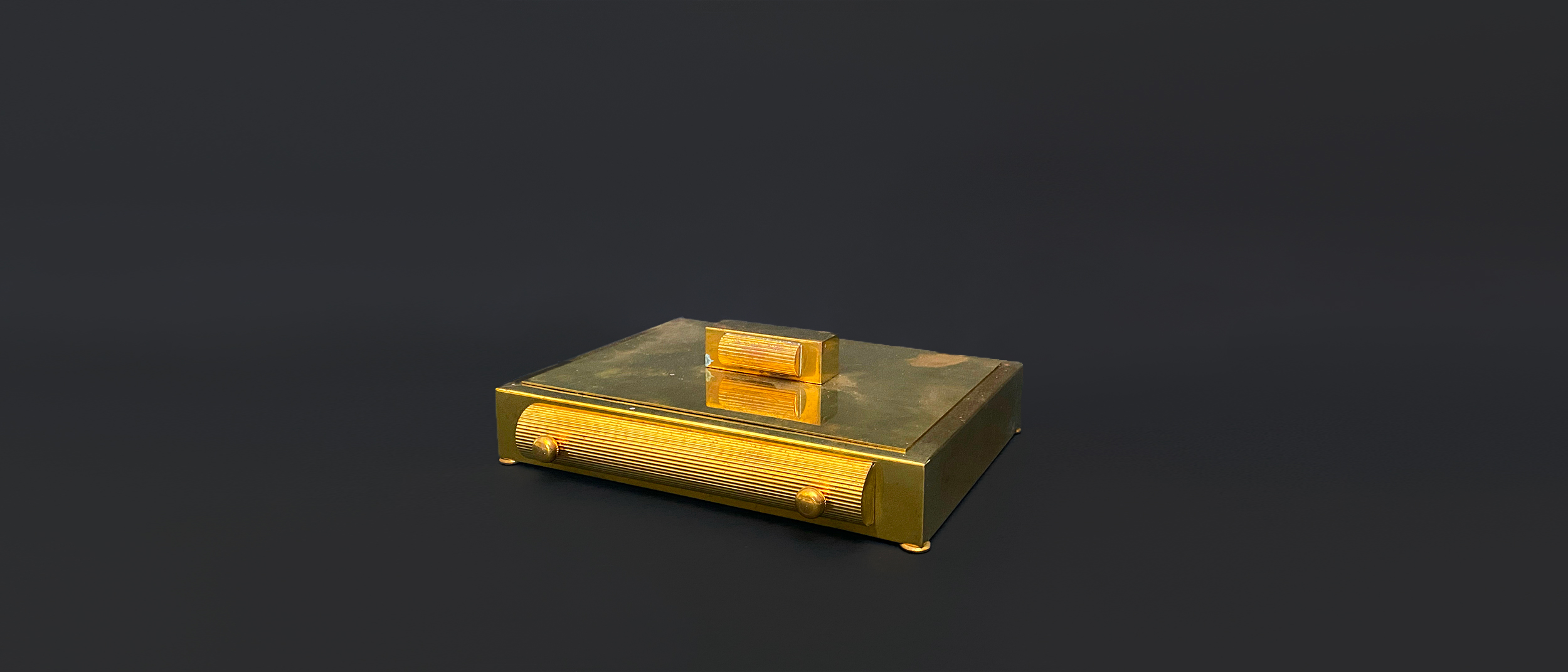 scatola in ottone anni30 120 C(2)