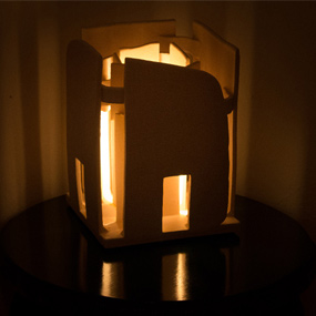 scultura lampada casba in ceramica antonino negri arte contemporanea a 008 AN
