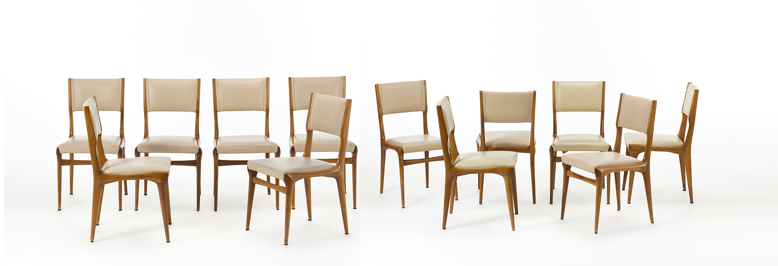 set di sedie mod671 anni50 designed by carlo de carli 079 SE