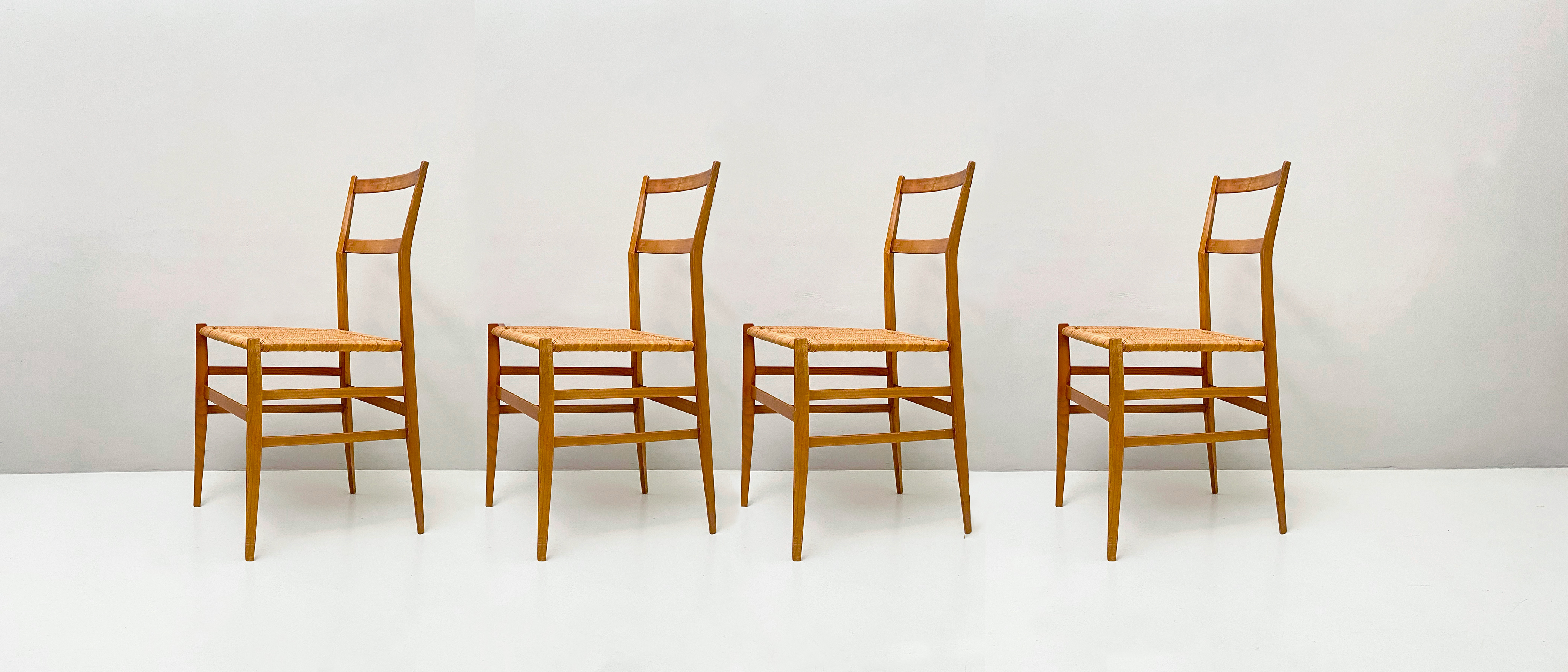 4 sedie superleggera design gio ponti per cassina 035 SE(4)