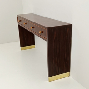 Consolle déco palissandro ottone 4cassetti A 031 CN