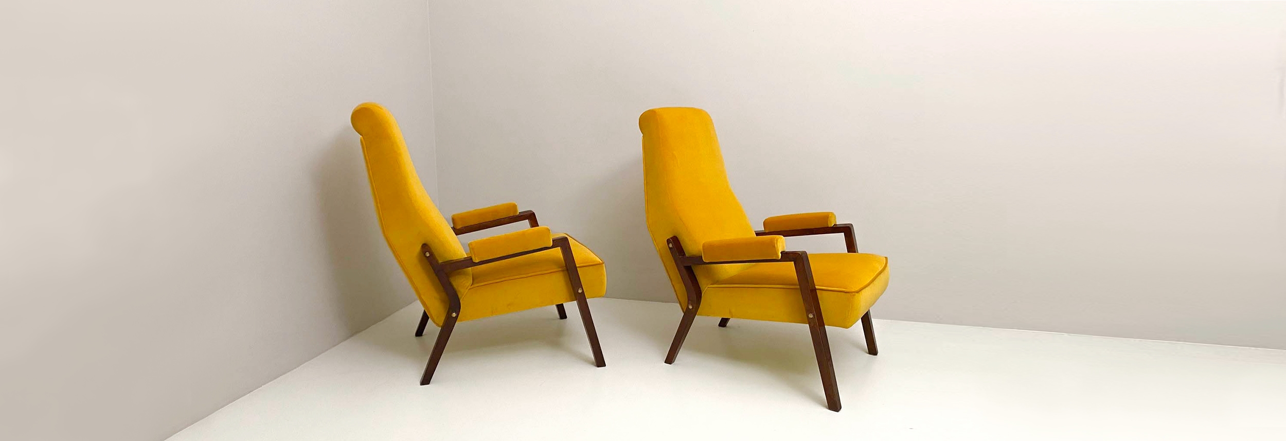 Coppia poltrone vintage anni50 alla maniera di albini 1521 PO(3)