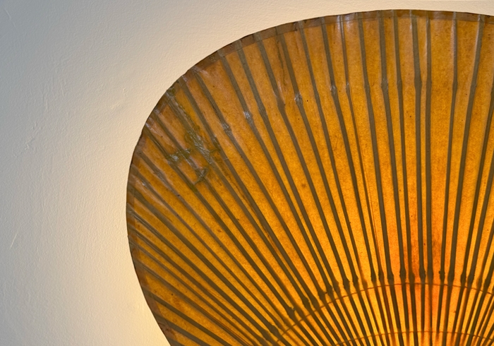 Lampada da parete Uchiwa di Ingo Maurer anni70 p1 020 A 2