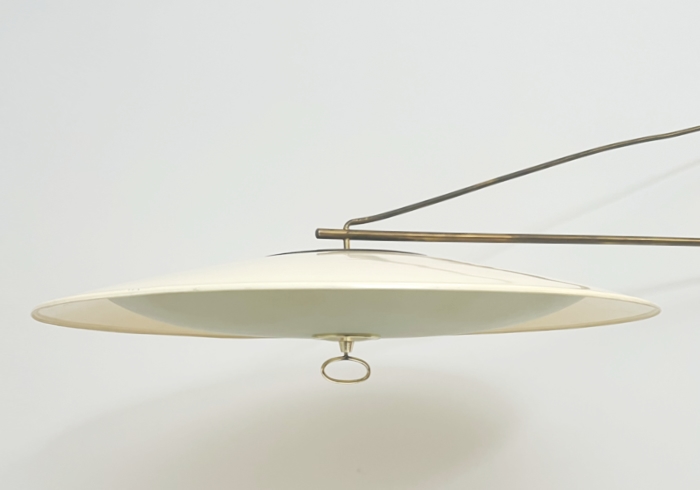 Lampada da parete attrib Gio Ponti anni50 ottone laccato P1 037 A 1