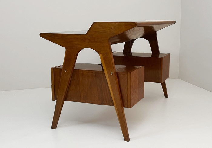 Scrivania anni50 im legno designer alberto clementi p2 022 SC 2