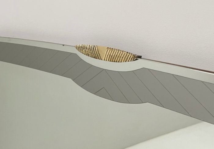 Specchiera anni50 noce ottone P1 036 CO 2