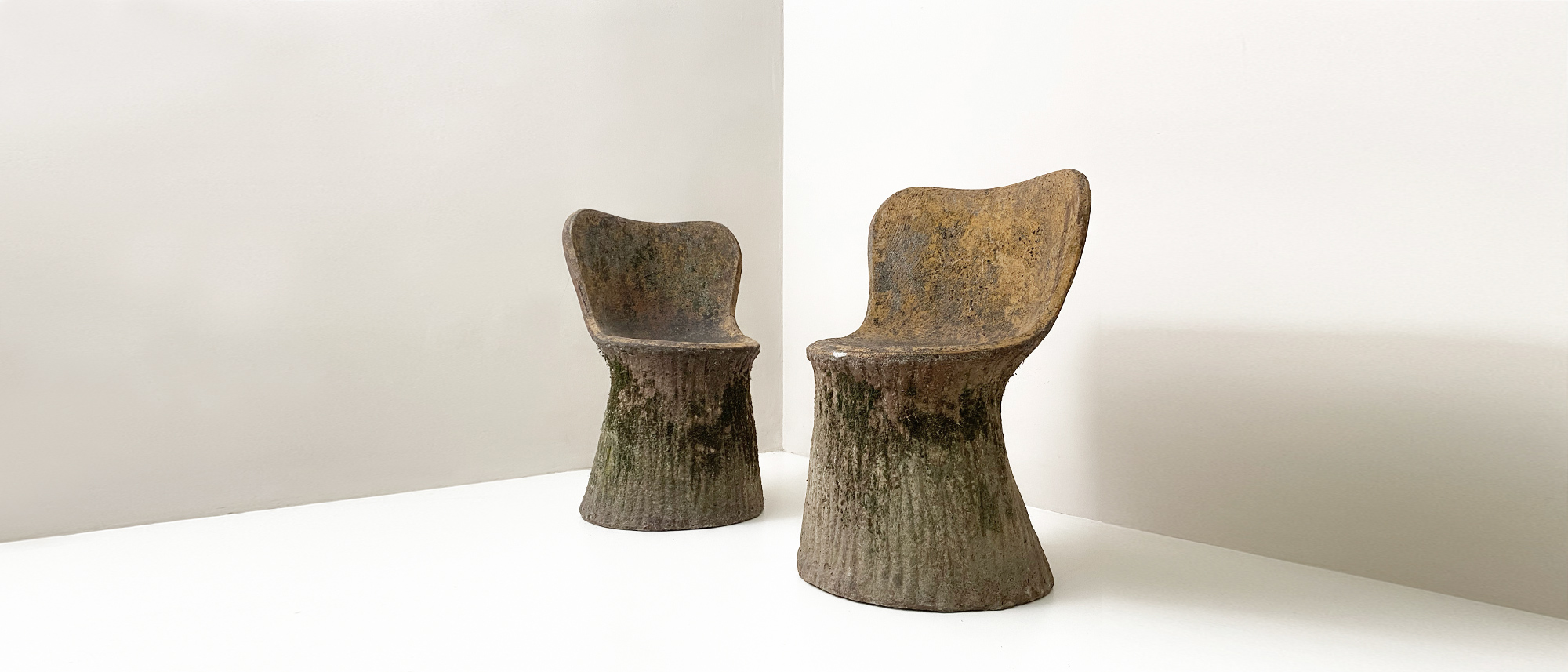 coppai di sedie vintage in cemento anni50 1531 E(2)
