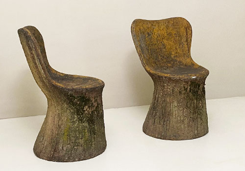 coppai di sedie vintage in cemento anni50 p 053 SE 1