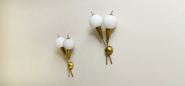 coppia appliques anni 50 new A 11A
