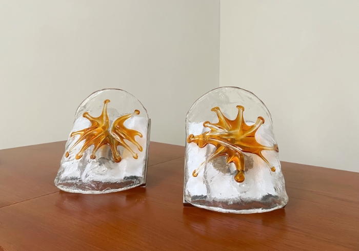 coppia appliques anni 70 vetro Murano P1 032 A 1