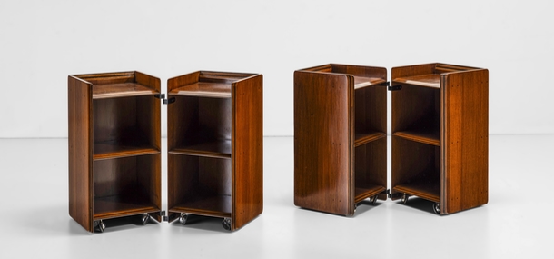 coppia comodini disegnati da afra e tobia scarpa per maxalto anni70 a 063 M