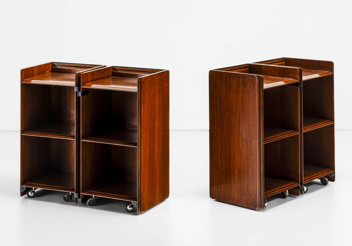 coppia comodini disegnati da afra e tobia scarpa per maxalto anni70 p1 063 M 1