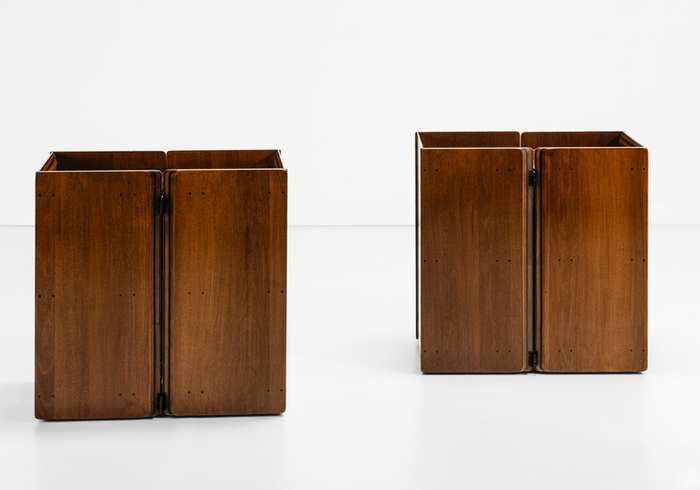 coppia comodini disegnati da afra e tobia scarpa per maxalto anni70 p1 063 M 2