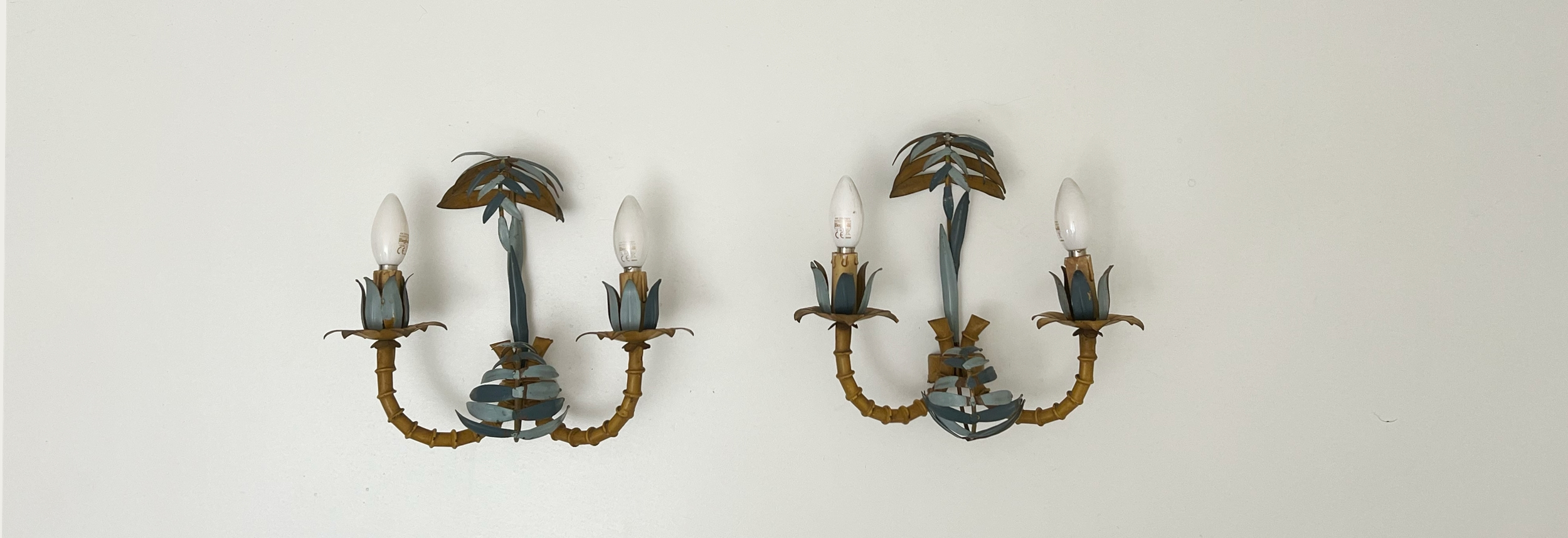 coppia di appliques in ferro battuto anni30 017 A