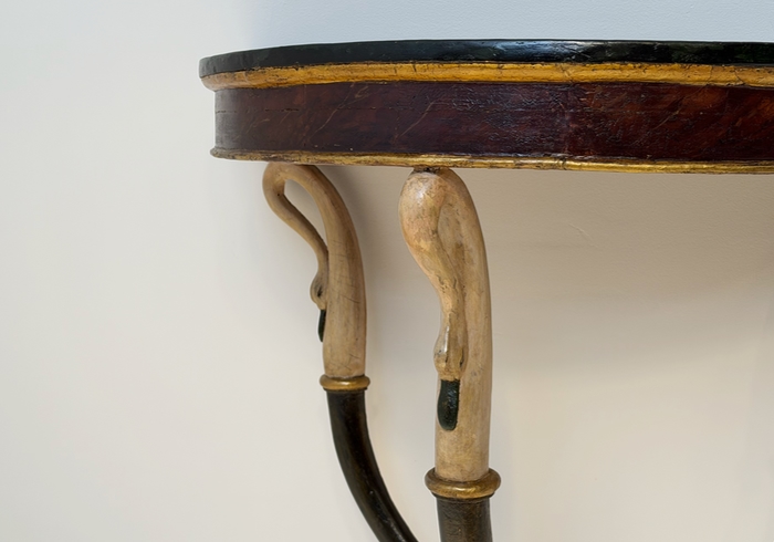 coppia di eleganti consolle antiche periodo impero p1 031 CN 2