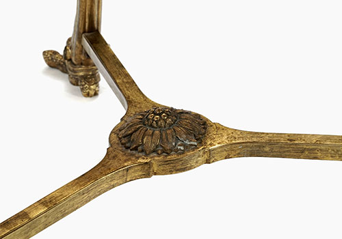 coppia gueridon tavolini antichi in bronzo stile impero p5 1529 TV 6