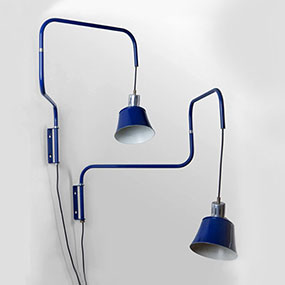 coppia lampada da parete direzionabili anni60 designed by heinrich siegfried bormann a 006 A