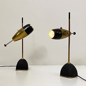 coppia lampade vintage anni50 design oscar torlasco per lumi a 053 L