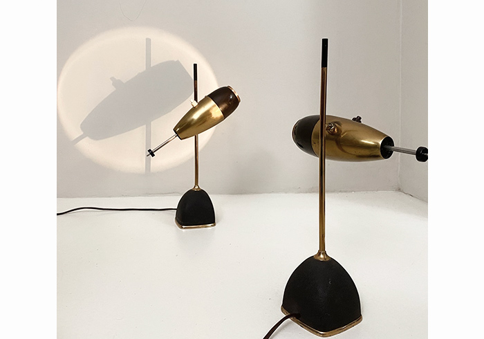 coppia lampade vintage anni50 design oscar torlasco per lumi p4 053 L 1