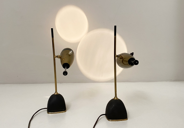 coppia lampade vintage anni50 design oscar torlasco per lumi p4 053 L 3
