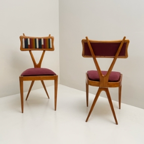 coppia sedie anni 60 design gianni vigorelli A 080 SE