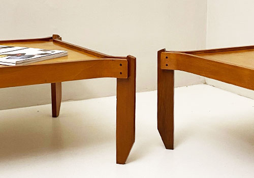 coppia tavolini impilabili vintage anni50 fulvio raboni p5 045 TV 3