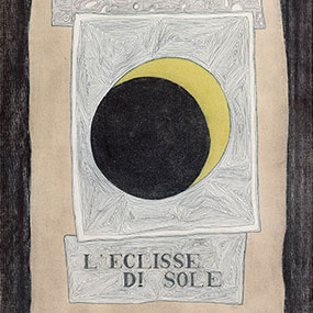 eclisse di sole tempera su carta francesco casorati a 025 FC