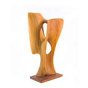 figura alata scultura in legno arte moderna gianfranco fracassi A 009 GF