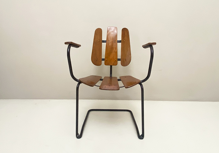 gruppo di sedie vintage design svedese Herman Perssons per Manufaktur Bjarnum p1 034 SE 2
