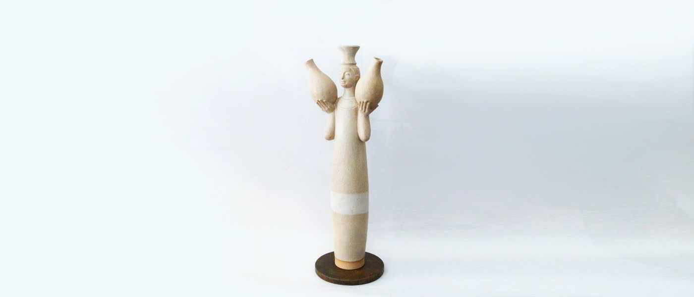 il portatore scultura in terracotta antonino negri 007 AN