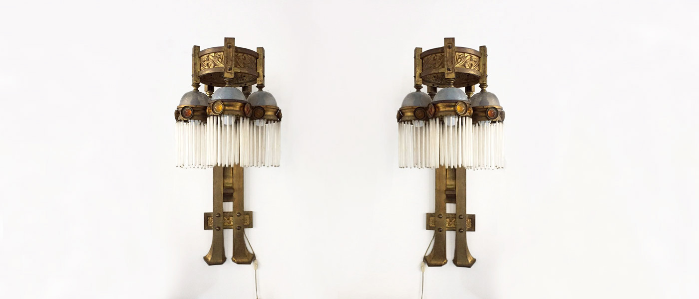 importanti lampade da parete novecento art nouveau 004 A(2)