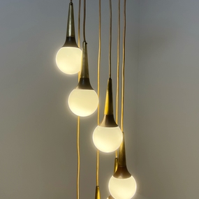 lampada a cascata anni50 attrib Stilnovo a 034 SO