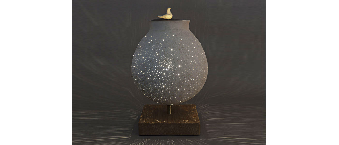 lampada cielo scultura ceramica tonino negri 011 AN
