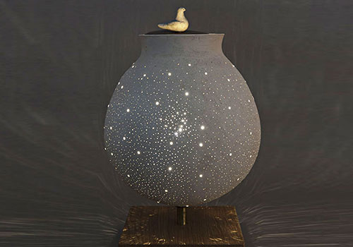 lampada cielo scultura ceramica tonino negri p 011 AN 1