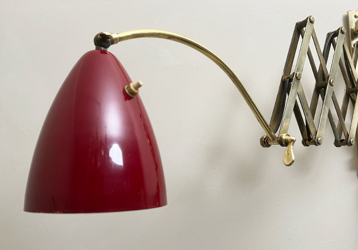 lampada da parete allungabile vintage anni50 in metallo p1 018 A 3