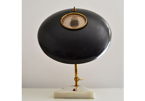 lampada da tavolo anni50 nera design oscar torlasco stilux p3 027 L 2