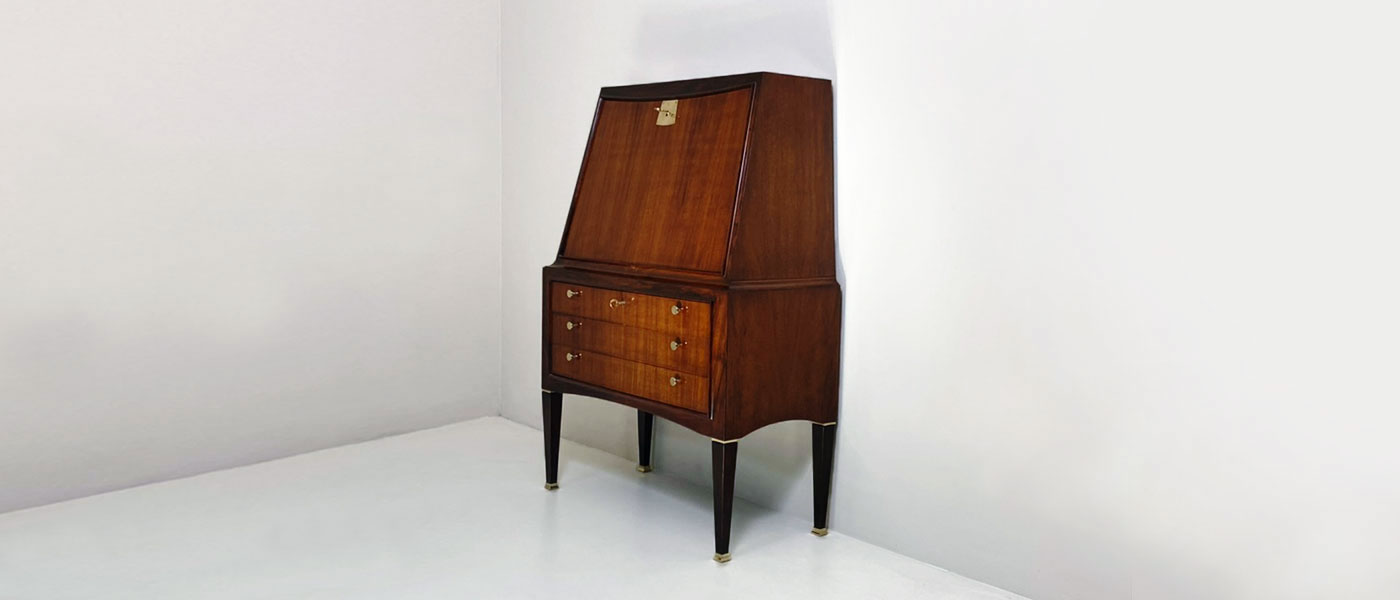 mobile secretaire vintage anni50 designed by paolo buffa 012 M