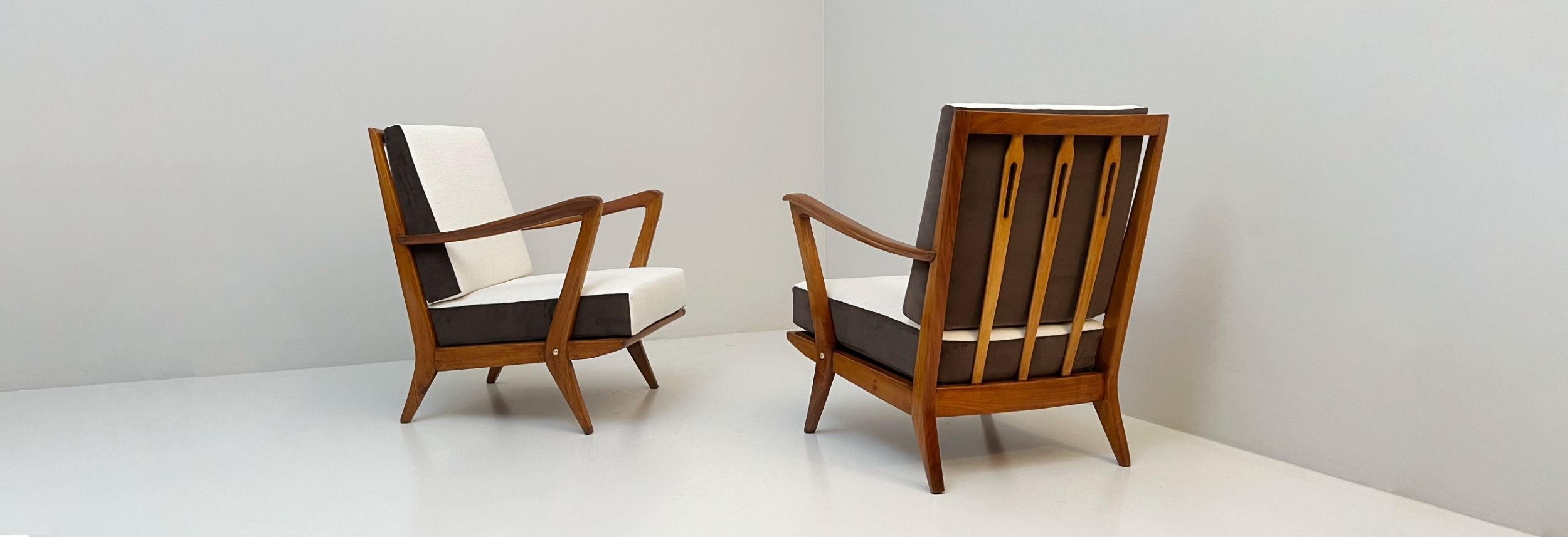 new coppia di poltrone mod 516 di gio ponti anni50 014 PO