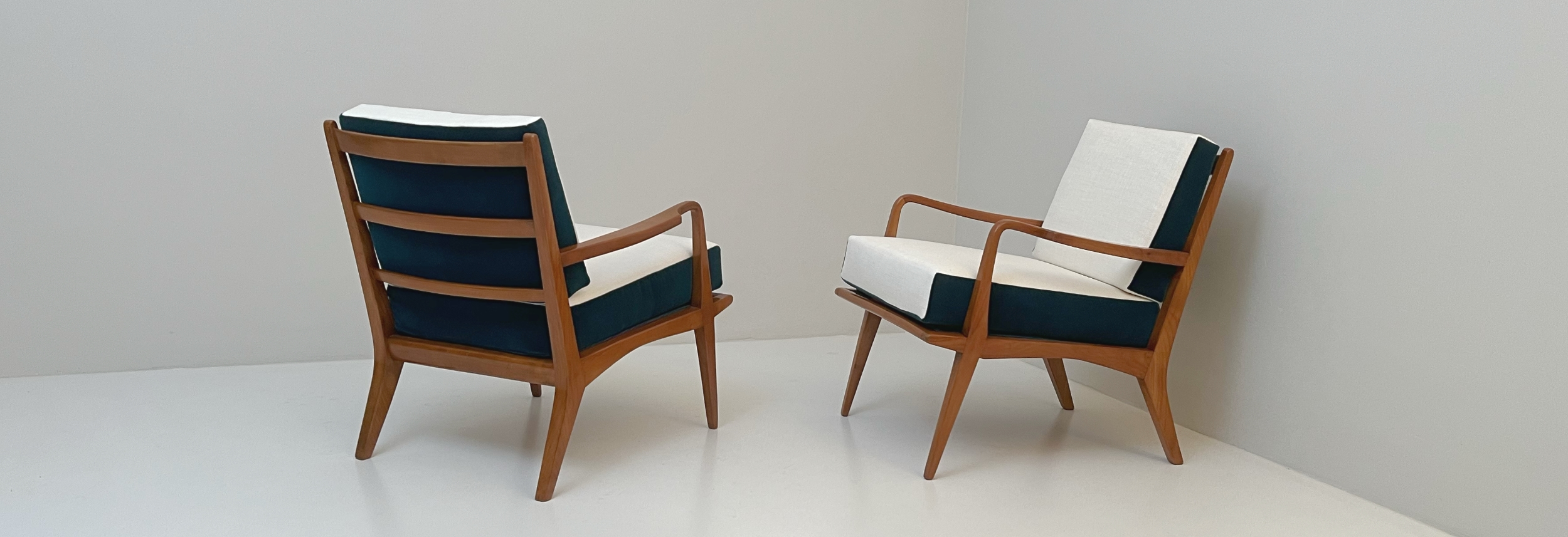 new coppia poltrone anni50 design carlo de carli 010 PO