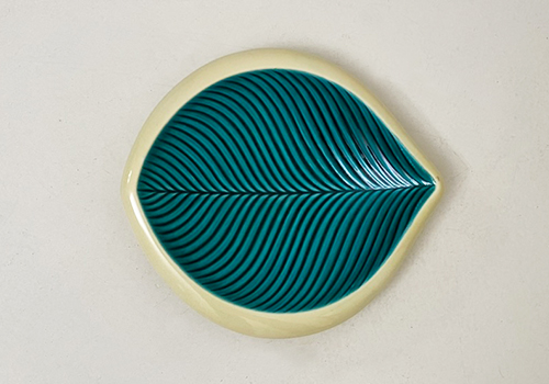 piatto cetrotavola vintage anni60 in ceramica p2 119 C 2