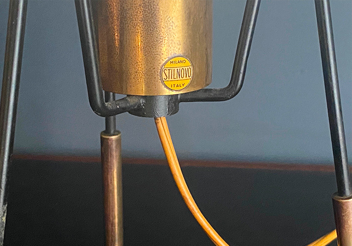 piccola lampada da tavolo vintage anni50 stilnovo p1 050 L 2