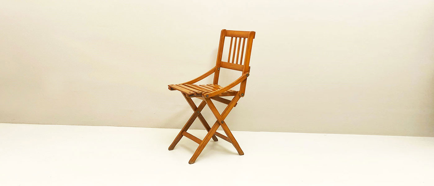 piccola sedia pieghevole vintage anni50 prod reguitti 069 SE