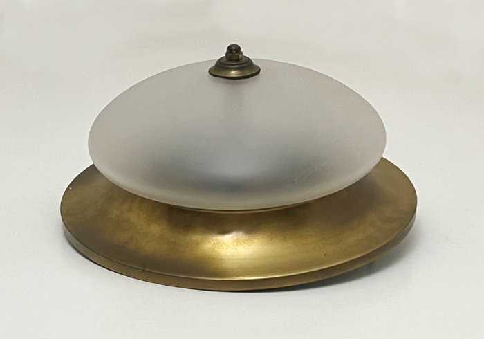 plafoniera vintage anni50 in vetro e ottone p1 033 SO 1