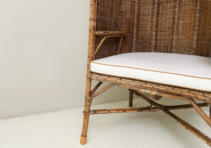poltrona vintage a guscio in vimini anni50 p1 070 PO 2