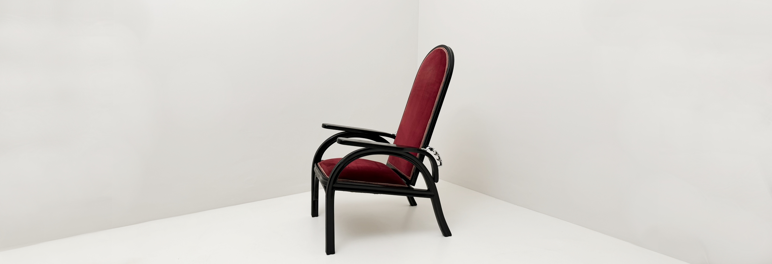 poltroncina austriaca otto prutscher per thonet in legno laccato anni20 058 PO
