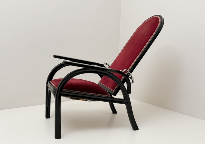 poltroncina austriaca otto prutscher per thonet in legno laccato anni20 p1 058 PO 1