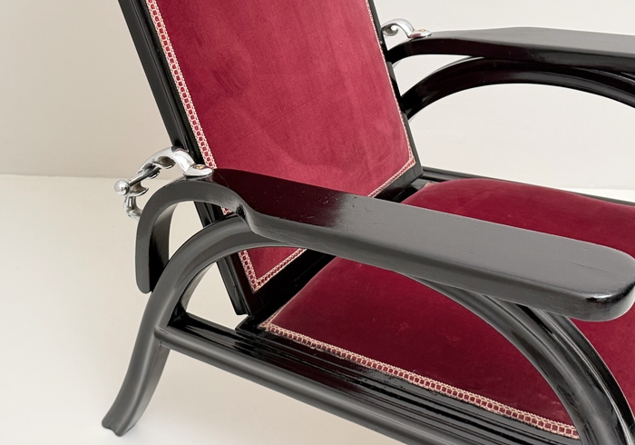 poltroncina austriaca otto prutscher per thonet in legno laccato anni20 p1 058 PO 3